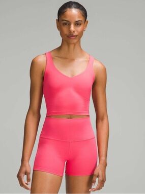 LULULEMON Align Tank Top Light Support A/B Cup Glaze Pink Size 0